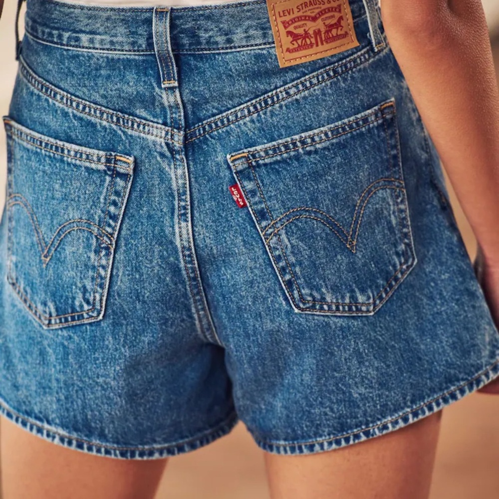 Levi's High Waisted Mom Shorts Size 30
